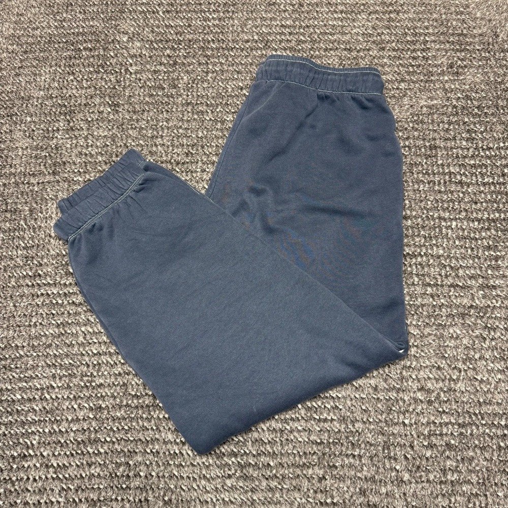 Nike Mens Big Swoosh Logo Sweatpants Size M Blue Athletic Joggers Fleece Pants